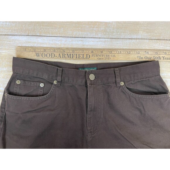 Vtg Ralph Lauren Jeans Company Petite Women’s 100% Cotton Brown Capri Pants 8P - Picture 6 of 11